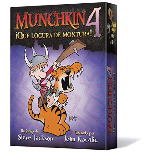 Edge Munchkin MU01 Juego de Mesa + Entertainment Munchkin 4: Qué Locura de Montura, Juego de Mesa