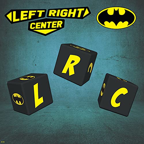 Edición de Batman del centro izquierdo derecho | Juego de dados coleccionables con tema de Batman | Licencia oficial DC Comics