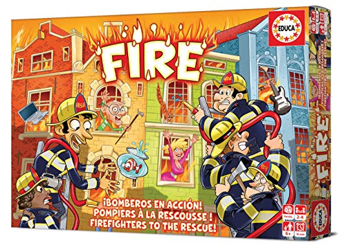 Educa - Fire ¡Bomberos al Rescate! Juego de Mesa Infantil de Estrategia. A Partir de 6 años. Ref. 18851