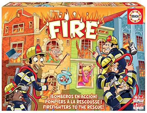 Educa - Fire ¡Bomberos al Rescate! Juego de Mesa Infantil de Estrategia. A Partir de 6 años. Ref. 18851