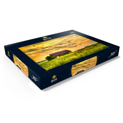 El Paisaje De Las Granjas Americanas En El Medio Oeste - Premium 200 Piezas Puzzles - Colección Especial MyPuzzle de Puzzle Galaxy