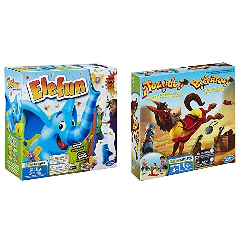 ELEFUN Hasbro Gaming - Juego Infantil (Hasbro B7714175)+ 48380B09 Tozudo - Juego De Mesa para Niños De 4 Años Y Más
