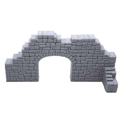 EnderToys Juego de paredes de piedra en ruinas A, paisaje de terreno para mesa de 28 mm, miniaturas Wargame, impreso en 3D y pintable
