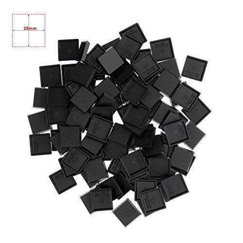 Evemodel 100 piezas 20mm * 20mm Bases modelo cuadradas para juegos de mesa Wargames Plástico
