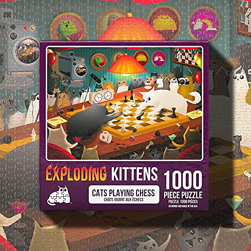 Exploding Kittens- Puzzle, Multicolor (PCHESS-105)