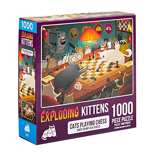 Exploding Kittens- Puzzle, Multicolor (PCHESS-105)
