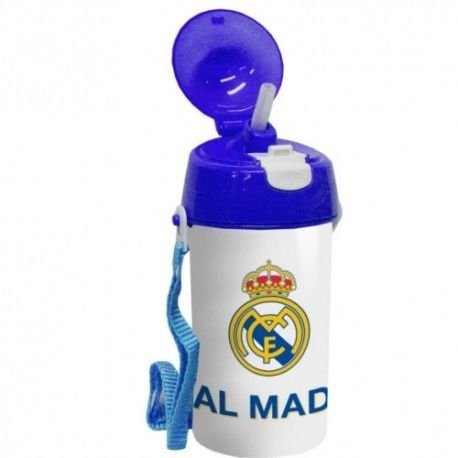 Export.CM Real Madrid Kid Botella 500 mililitros, Color Blanco/Azul, 380 ml. (CASA Y MENAJE 2015 S.L 052519)