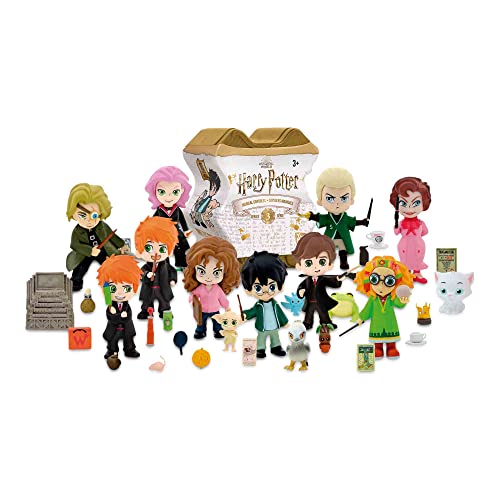 Famosa - Capsulas Mágicas de Harry Potter Serie 3, Con 10 figuras diferentes de escenas de las películas, muñecos y accesorios de nuevos personajes, envío de modelo aleatorio