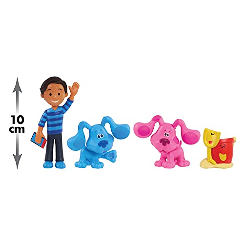 Famosa - Set de cuatro figuras de los protagonistas de Blues Clues, para mayores de 3 años, Multicolor (BLU04000)