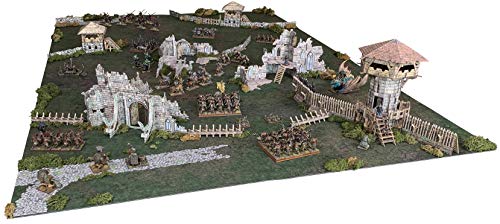 Fantasy Battle Systems Wargames Terrain Battlefield - Multi Level Tabletop War Game Board - Wargaming 40K Universe - BSTFWC002
