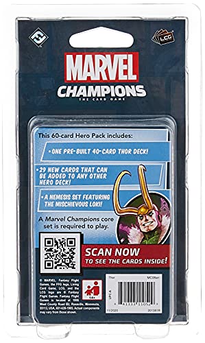 Fantasy Flight Games | Marvel Champions: Hero Pack: Thor Hero Pack | Juego de Cartas | 1 a 4 Jugadores | Edades 14+ | Tiempo de Juego de 40 a 70 Minutos
