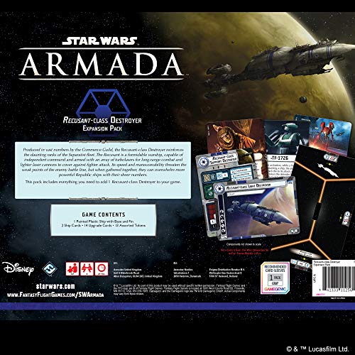 Fantasy Flight Games, Star Wars Armada: Destructor de Clase recusante, Juego en Miniatura, 2 Jugadores, Edades 14+ años, Tiempo de Juego de 45+ Minutos (FFGSWM43)