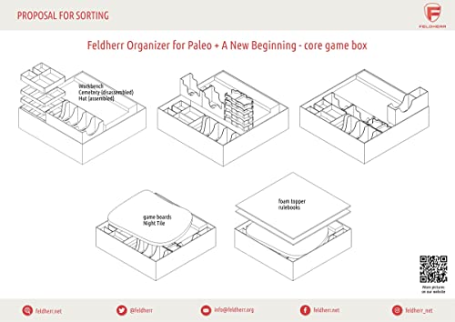 Feldherr Organizer Upgrade-Set Compatible con Paleo - A New Beginning - Core Game Box