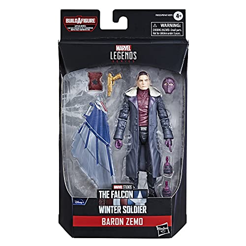 Figura de acción de 15 cm de Baron Zemo de los Vengadores de Hasbro Marvel Legends Series, para niños a Partir de 4 años