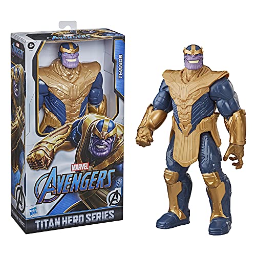 Figura de acción de Lujo de Thanos de Marvel Avengers Titan Hero Series Blast Gear, Juguete de 30 cm, para niños a Partir de 4 años