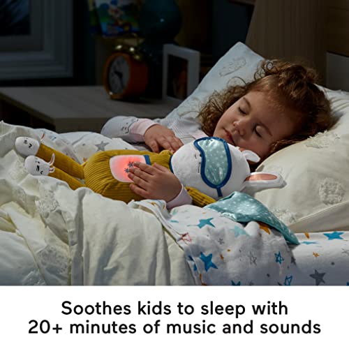 Fisher-Price Conejito Dulces Sueños Cuida Tu Rutina, peluche musical ayudante sueño y rutina de dormir para bebés y niños +18 meses (Mattel GMN58)