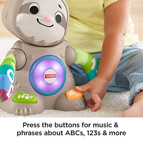 Fisher-Price GHR18 Linkimals Smooth Moves Sloth, Juguete para bebé con música y Luces, Multicolor