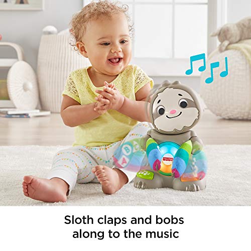 Fisher-Price GHR18 Linkimals Smooth Moves Sloth, Juguete para bebé con música y Luces, Multicolor