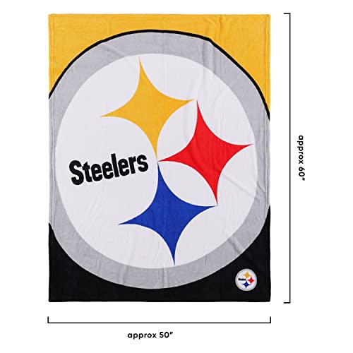 FOCO Pittsburgh Steelers Supreme Slumber - Peluche de balón de fútbol americano