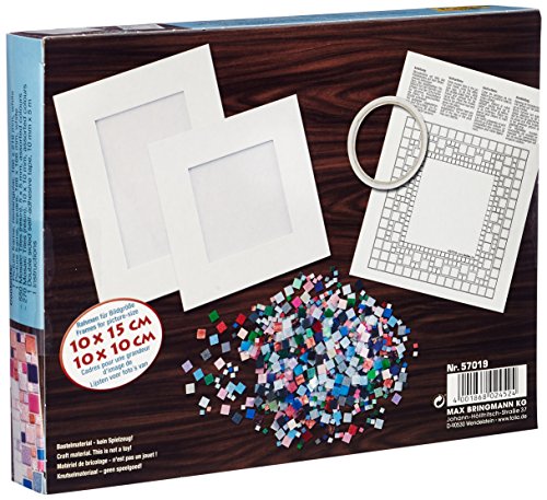 Folia 57019 - Kit creativo de mosaicos, incluye dos marcos de fotos, 800 piezas [importado de Alemania] , color, modelo surtido