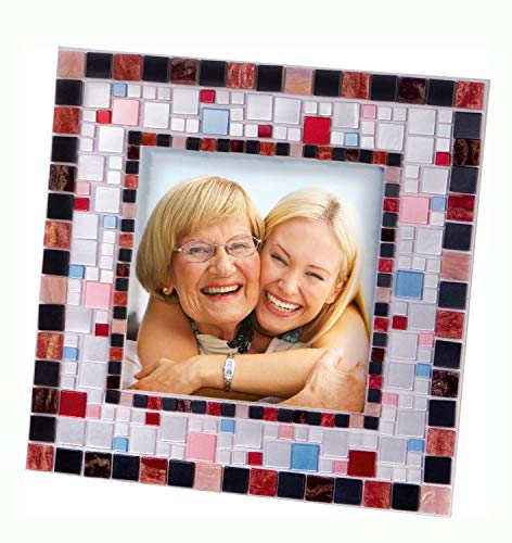 Folia 57019 - Kit creativo de mosaicos, incluye dos marcos de fotos, 800 piezas [importado de Alemania] , color, modelo surtido