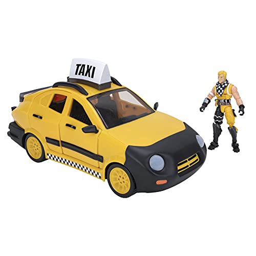 Fortnite Joy Ride Taxi Vehículo con Figura articulada de 4 Pulgadas, Multicolor (Jazwares FNT0817)