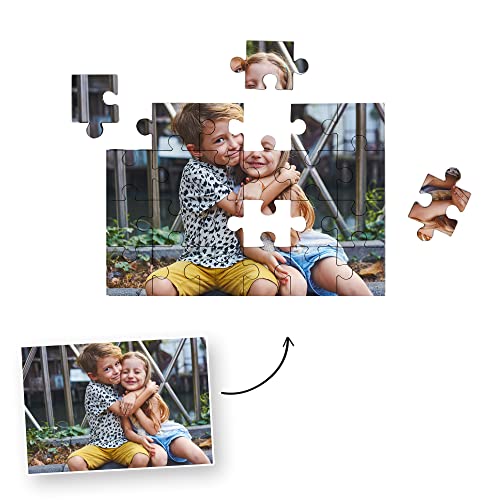 Fotoprix Puzzle Personalizado Infantil con tu Foto preferida y Texto | 24 Piezas | 5 Modelos Disponibles | Puzzle para niños | Tamaño: 20 x 14 cms