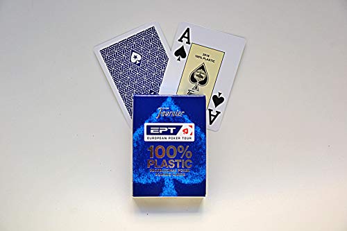 Fournier-10018440 Baraja de Poker Profesional EPT 100% Plástico, Multicolor (1040724)