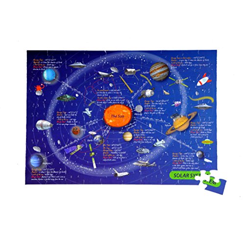 Fournier- Sistema Solar Puzzle Infantil Educativo, Color Azul (1034987)
