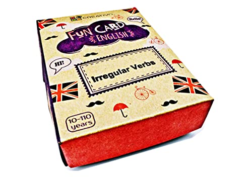 Fun Card English Irregular VERBS (Grammar and Vocabulary Flashcards + Exciting Game)