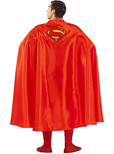 Funidelia | Capa de Superman Oficial para Hombre ▶ Hombre de Acero, Superhéroes, DC Comics, Justice League - Color: Rojo, Accesorio para Disfraz - Licencia: 100% Oficial