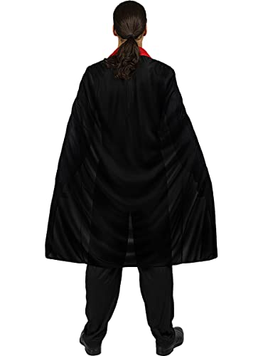 Funidelia | Capa de Vampiro negra 110 cm para hombre y mujer ▶ Terror, Dracula, Vampire - Accesorios para adultos, accesorio para disfraz - Negro