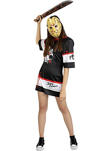 Funidelia | Disfraz de Jason Viernes 13 Hockey Oficial para Mujer Talla S ▶ Friday The 13th, Películas de Miedo, Terror - Color: Negro - Licencia: 100% Oficial