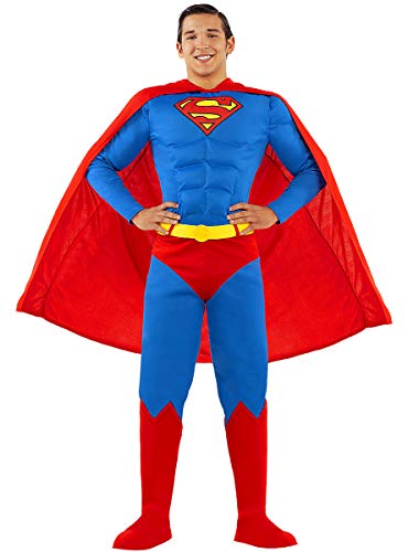 Funidelia | Disfraz de Superman Oficial para Hombre Talla S ▶ Hombre de Acero, Superhéroes, DC Comics, Justice League - Color: Azul - Licencia: 100% Oficial