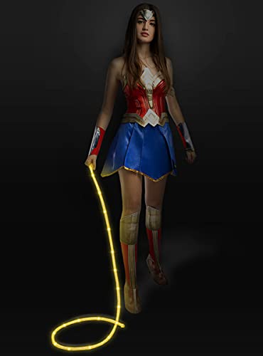 Funidelia | Disfraz de Wonder Woman Oficial para Mujer Talla M ▶ Mujer Maravilla, Superhéroes, DC Comics, Liga de la Justicia - Color: Multicolor - Licencia: 100% Oficial
