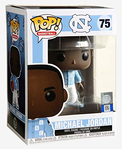 Funko 46803 Pop Baloncesto: UNC-Michael Jordan (WarmUps) NCAA - Juguete Coleccionable, Multicolor
