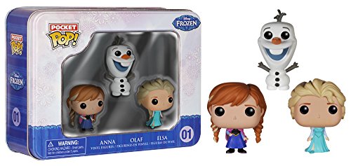 Funko 4797 Pocket POP Tin Frozen Elsa Anna Olaf Figure (Pack of 3)