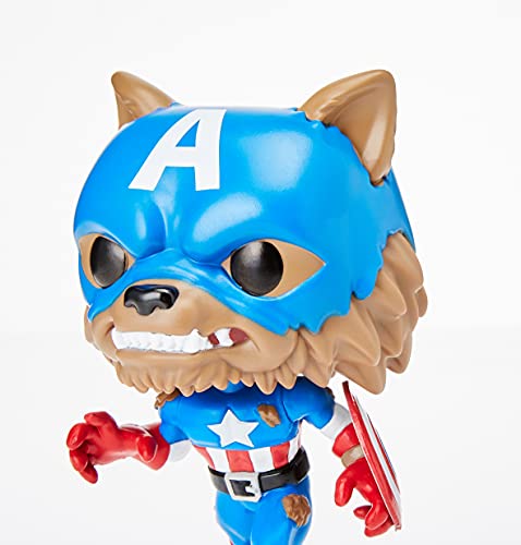 Funko 55506 POP Marvel: Year of the Shield - Captain America Capwolf - (Amazon Exclusive)