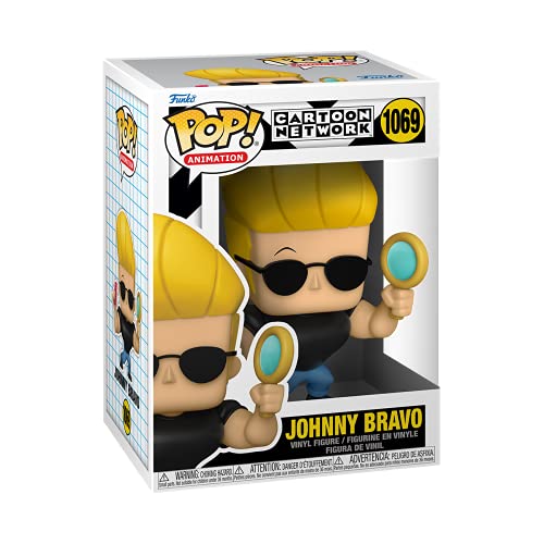 Funko 57789 Pop Animation: Johnny Bravo - Johnny w/Mirror & Comb