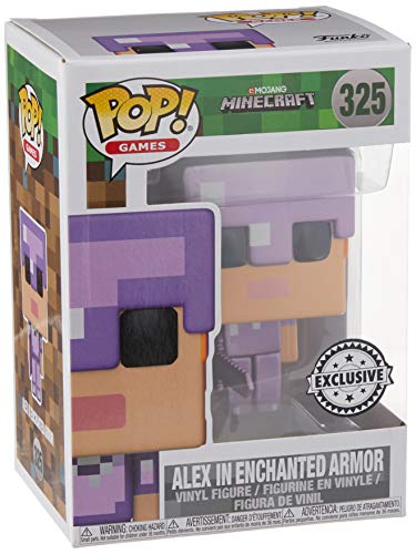 Funko - Figurine Minecraft - Alex In Enchanted Armor Exclu Pop 10cm - 0889698264198