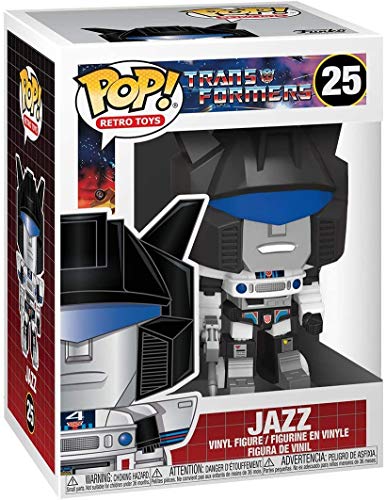 Funko Pop! Retro Toys: Transformers - Figura de vinilo Jazz (incluye funda protectora compatible con caja de pop)