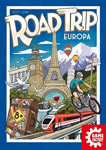 Game Factory Road Trip Europe-Juego de Cartas a Partir de 8 años (646292)