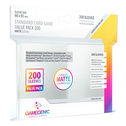 GAMEGEN!C G10111 Matte Standard Card Game Value Pack (200)