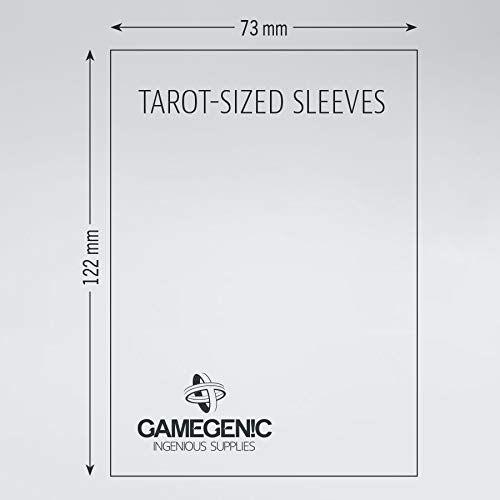 GAMEGEN!C- Matte Tarot-Sized Sleeves 73x122mm (50), Color Clear (GGS10056ML)