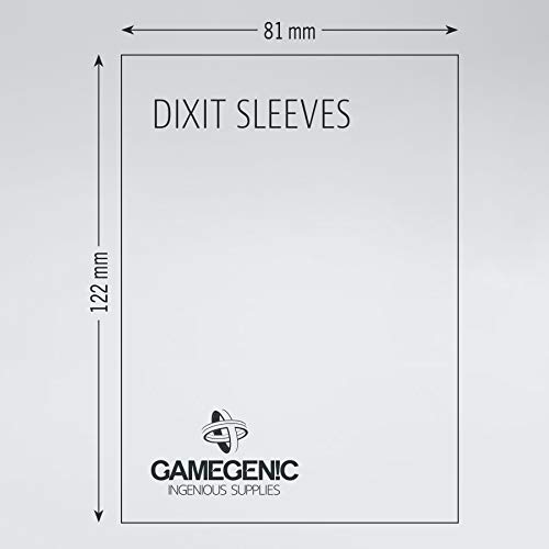 GAMEGEN!C- Prime Dixit Sleeves 81x122mm (90), Color Clear (GGS10040ML)