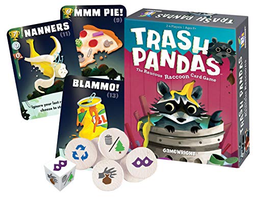 Gamewright CSG Trash Pandas Tarjeta de Juego, Multicolor