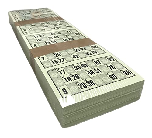 Genérico 960 Cartones de Números Troquelados para Bingo Tradicional de 90 Bolas
