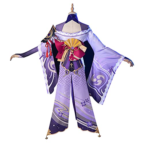 Genshin Impact Baal Raiden Shogun, disfraz de cosplay IKAO Anime Raiden Shogun, juego completo, disfraz de anime, fiesta de juegos de anime, disfraces de cosplay para adultos y niños, M