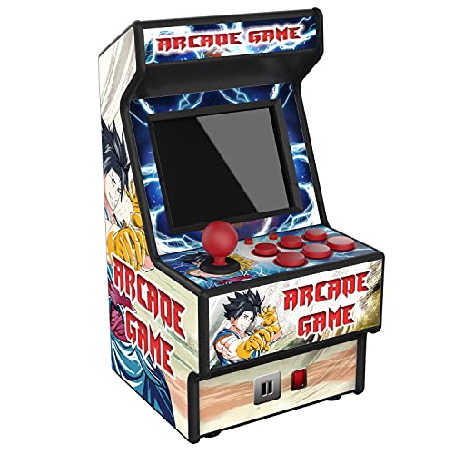 Golden Security Mini máquina de Juegos Arcade de 2.8 ”RHAC06 156 Juegos portátiles clásicos El Mejor Juguete electrónico para niños y Adultos con Pantalla Colorida y batería Recargable