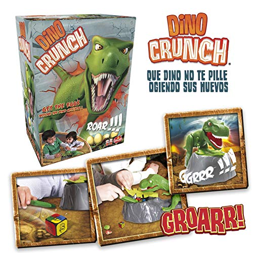 Goliath- Dino Crunch. Juego de Mesa Infantil. A Partir de 4 años, Multicolor (919211006)